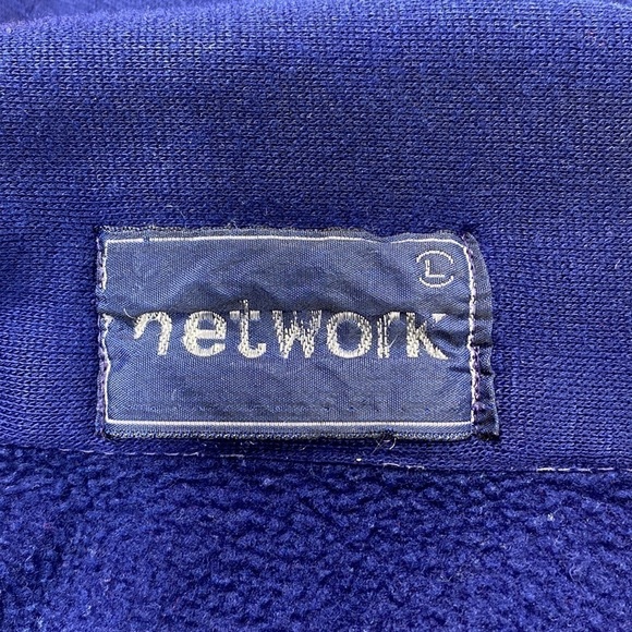 Vintage Network Varsity Red White Blue Jacket Large - Picture 3 of 7